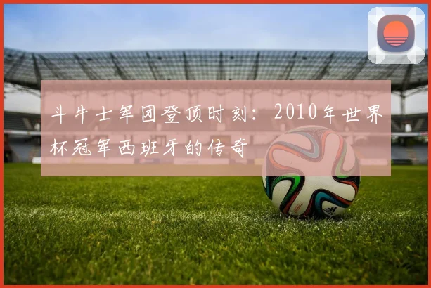 斗牛士军团登顶时刻：2010年世界杯冠军西班牙的传奇