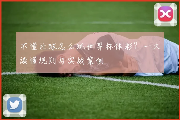 不懂让球怎么玩世界杯体彩?一文读懂规则与实战案例